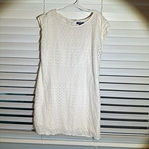 Old Navy White Eyelet Mini Dress